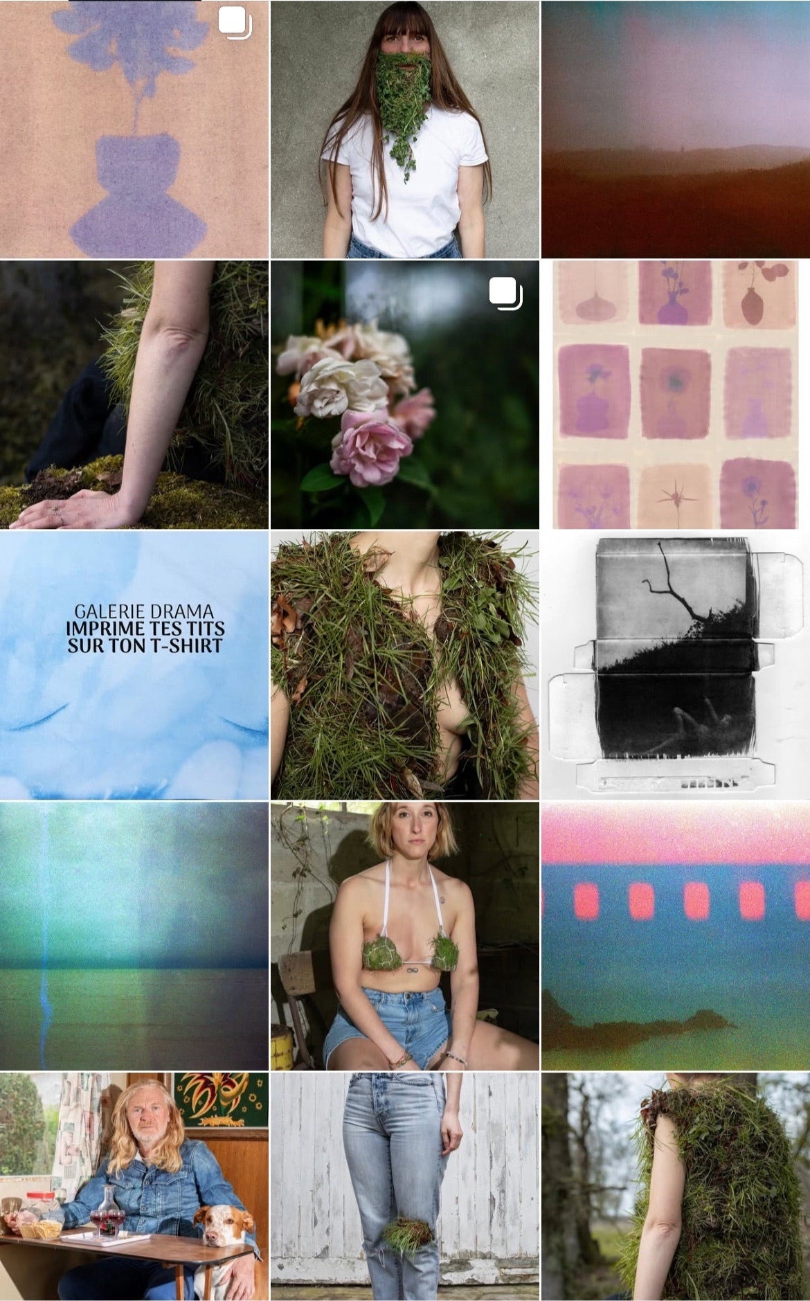 Instagram de Caroline Ruffault lors de sa résidence d'artiste à l'Arbre qui marche en avril 2024