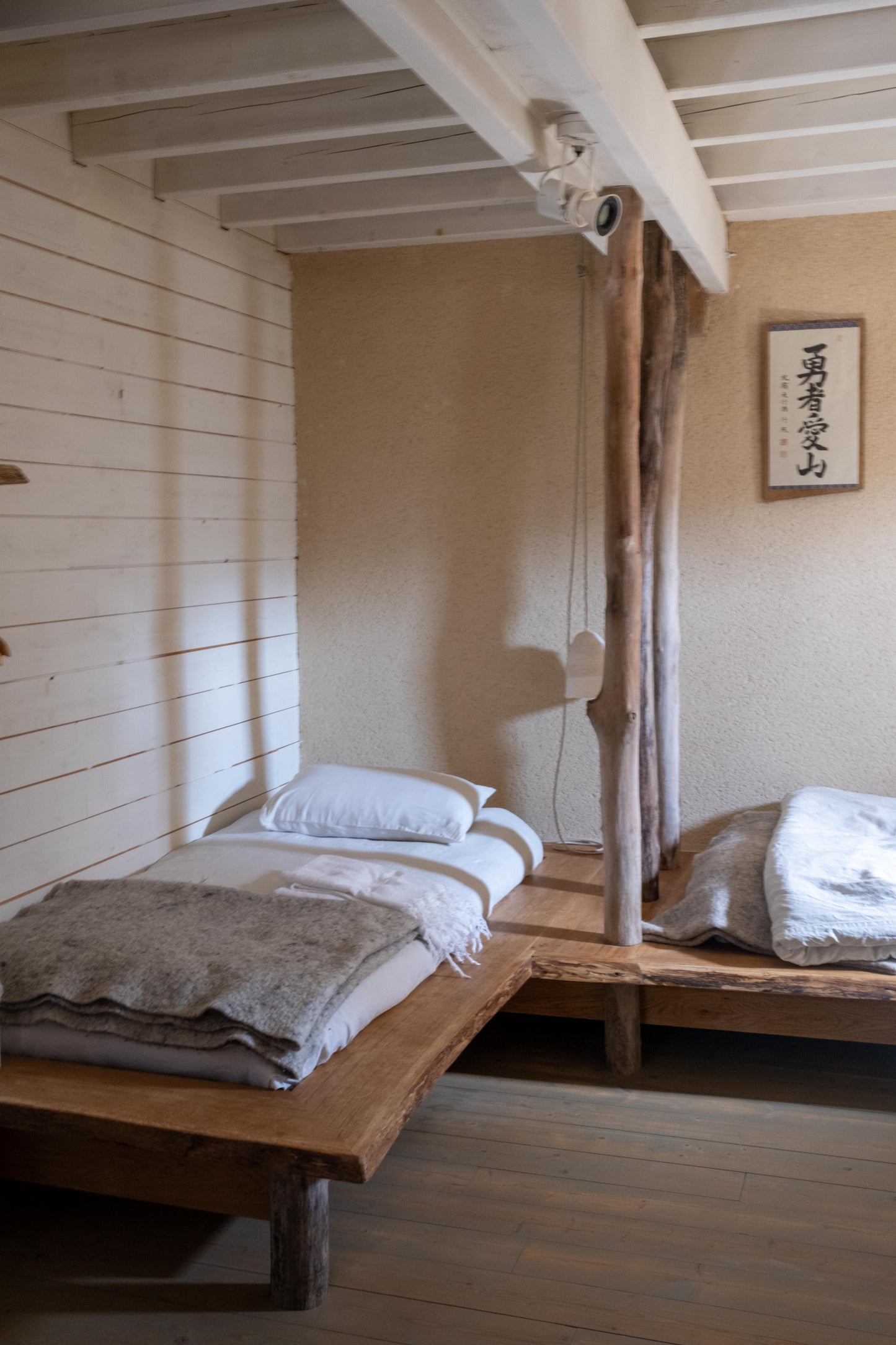 Jeu d'ombres et de lumières dans la chambre triple de l'Arbre qui marche. Photo Nathalie Baetens