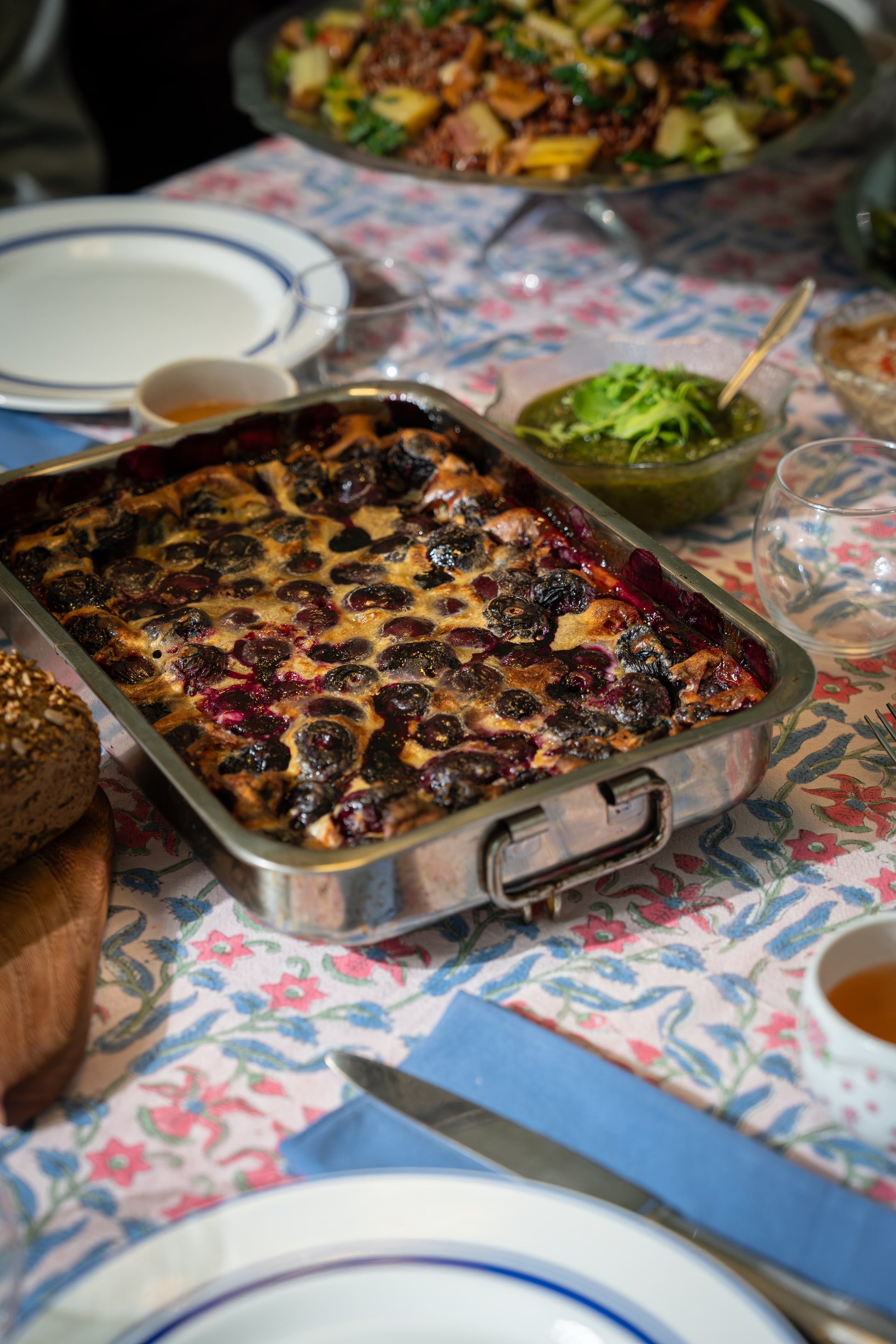 Clafoutis préparé par le chef Jean-Victor Huss ULtra LOve - Photo Justine Nerini