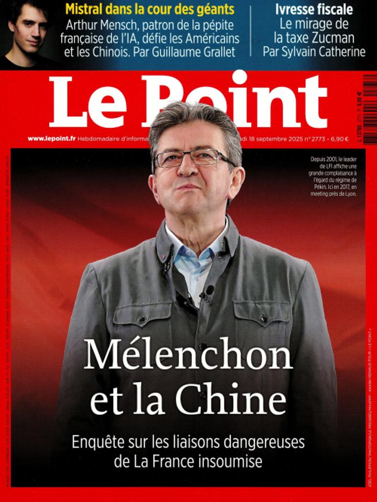 Couverture du magazine Le Point du 18 septembre 2025