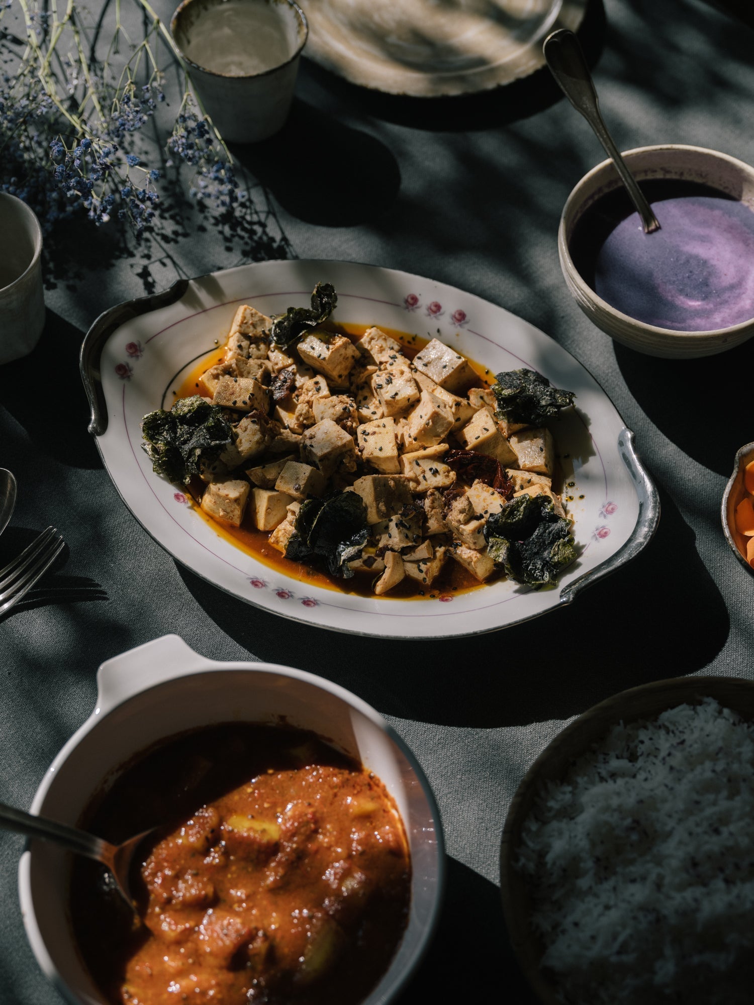 Cuisine colorée et ayurvédique à l'Arbre qui marche, maison de soin en Bretagne - Photo Nomades